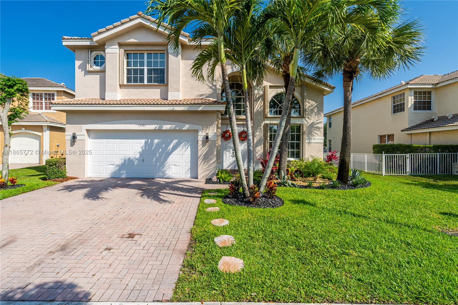 Welcome to your dream home! This stunning lake view residence is nestled within the high-security, gated Silver Falls community. With nearly 3,000 sq ft of livable space, this two-story home features 4 bedrooms, 3.5 bathrooms, and two master suites—one fully renovated on the first floor, and another upstairs with dual bathrooms, a shared walk-in shower, soaking tub, and two walk-in closets. Enjoy recessed lighting, beautiful chandeliers, and breathtaking views of the serene lake from your backyard. Silver Falls offers resort-style amenities: a lakefront pool and spa, clubhouse, gym, playgrounds, tennis and basketball courts. Conveniently located near Pembroke Pines malls, hospitals, top-rated schools, dining, shopping, and major highways—this home truly has it all!