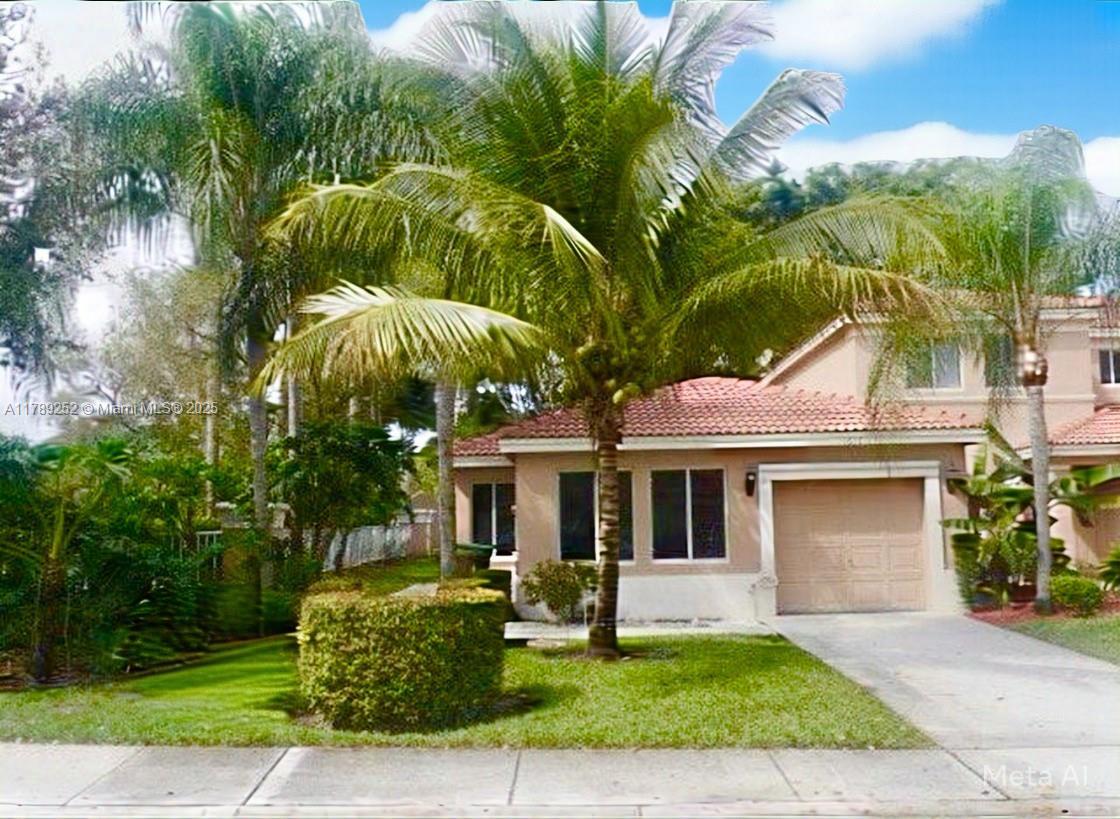 Rental Property at 1617 W Harmony Lake Cir  , Davie, Broward County, Florida - Bedrooms: 3 
Bathrooms: 2  - $3,200 MO.