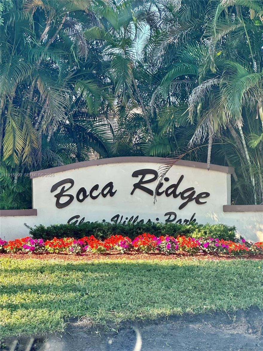 Charming 2 Bedroom 2 Bath  Villa in desirable Boca Raton featuring stainless steel appliances, spacious bedrooms and comfortable floor plan, and a tranquil community setting. Ready to Move In .