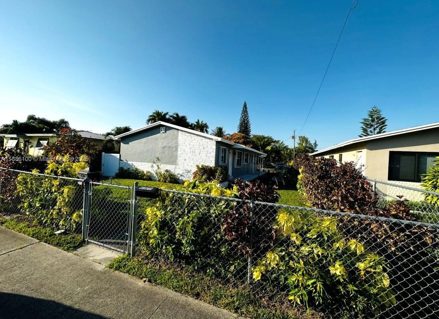 Investor’s dream! Spacious duplex on oversized lot with no HOA. Front unit is a large 2/2; back unit is a 1/1—both updated and move-in ready. Newly renovated kitchens in both units, brand-new washer/dryer and brand-new sprinkler system. Accordion shutters throughout (installed 2/2023), flat roof 2012, new ceiling fans (9/22). Fenced backyard with laundry room and private access. Septic drained and serviced 2/7/23, Separate electric meters. Ample parking along with carport. Owner occupies one unit and maintains the property meticulously. Excellent potential income with the new renovations in a quiet neighborhood close to beaches and major highways.