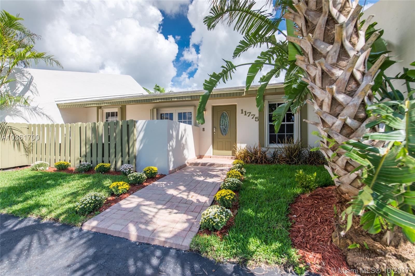 Move-in ready townhome in Devon-Aire Villas, a quiet neighborhood just minutes to shopping, dining, major expressways & great schools. Renovated kitchen with wood cabinetry, granite countertops & stainless appliances. This meticulously well-maintained home includes marble flooring and vaulted ceilings. Light-filled living spaces open to private walled terrace & tropical garden for year round outdoor entertaining. Low association fees.