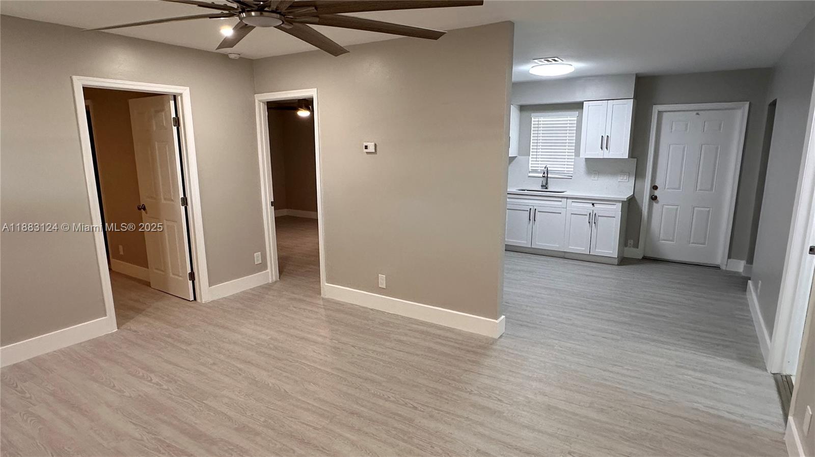 Don’t Miss Out on This Gorgeous Fully Updated 2BR 1BA. New kitchen with quartz countertops, backsplash and all
new stainless-steel appliances. New waterproof vinyl wood floors throughout the unit. New bathroom,
tiles, vanities, toilet. New paint with light beautiful colors inside & outside. 6’ baseboard on every room. 1 parking
spots. Common laundry room with two washer and dryer. New water heater. 24 Hours security cameras system.
Sensor lights around the property. Tenant Application: Credit Report, Copy of Driver’s License, Proof of Income and
Bank Statements, Eviction Report and National Background Check for each adult Occupant.