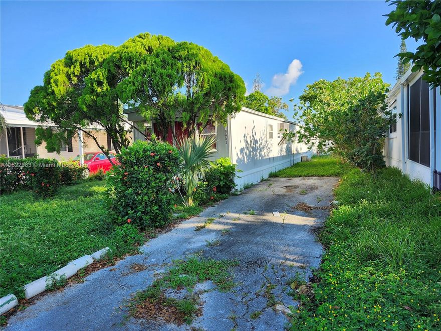 All Original Single-Wide Mobile Home 2 Bed 1 Bath. Built in 1972. The lot is 3,773 square feet. YOU OWN THE LAND! You can remodel this mobile home, remove it, and replace it with a larger double-wide, or Build A single-family house on the lot. Well taken care of community with a low monthly HOA fee of only $115. Amenities include a clubhouse, pool, tennis court, pickleball courts, restaurant, and more. Property cannot be leased for the first 3 years of ownership.