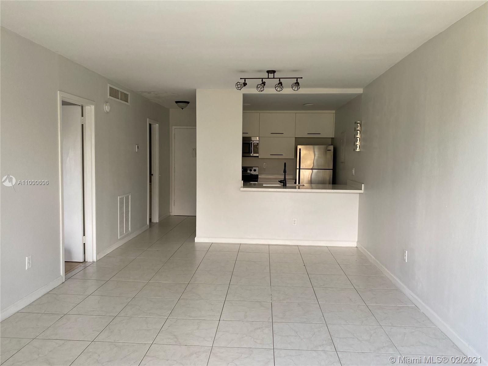 Cozy, renovated apt in great location close to downtown, Coral Gables, Brickell and Coconut Grove. Top floor unit with a downtown facing balcony. Laundry is onsite and available on all floors. The unit is freshly painted a light grey color and has brand new designer screen shades. The building is gated and well maintained with a beautiful pool and BBQ area. New elevators added last year. 1 parking spot included with rental and plenty of guest parking on property. Gas station located on the corner and a Fresco supermarket right across the street. It's definitely a MUST SEE.
On Lockbox Easy to show