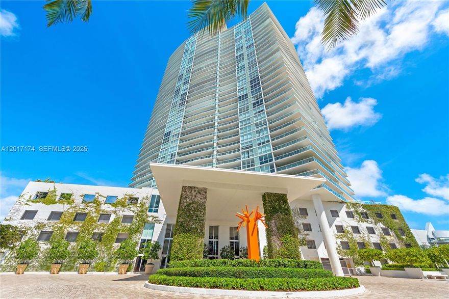Beautiful High Floor 1 Bedroom 1.5 Bath at Icon South Beach. Upgraded floors, Blue Lagos Limestone Floors and Kitchen Counter tops, Brazilian Teak /Cumaru Solid Plank Floors in Bedroom. Bay and Ocean Views. Impeccably run Building, high level Security, Luxury amenities,  two pools, spa, cafe/ restaurant, state of the art gym. Walk to South Point Park, world class restaurants, and one of the best Beaches in the Country, SOFifth.