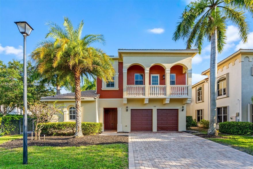 Priced to Sell! Welcome to this stunning Mediterranean-style 5-bedroom, 4-bathroom pool home on a desirable corner lot in the sought-after Worthington community. Featuring a spacious floor plan with separate in-law quarters, a first-floor bedroom, and a large kitchen perfect for entertaining. Additional highlights include a wet bar, laundry room, balcony overlooking the pool, and a 2-car garage. This quiet, secure community offers peace of mind with 24/7 security. A rare and versatile property—don’t miss the chance to make it yours!