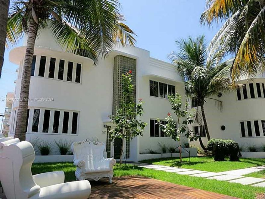 Beautifully renovated art deco 1B/1B in the heart of South Beach, corner unit, contemporary bathroom fixtures, Italian style kitchen cabinets, stainless steel appliances, laminate floors, community washer & dryer. Walking distance from Publix, shops, beach, public pool, parks, and transportations. Light and bright. Tenant requires at 24HR notice