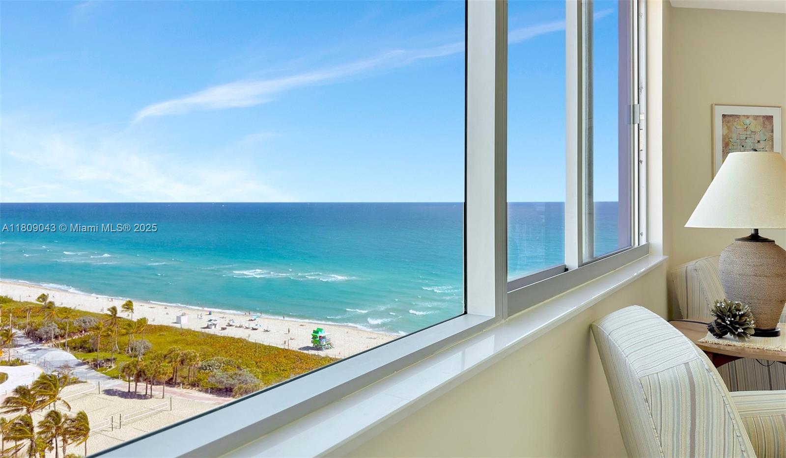 Rental Property at 7135 Collins Ave 1105, Miami Beach, Miami-Dade County, Florida - Bedrooms: 2 
Bathrooms: 2  - $4,400 MO.