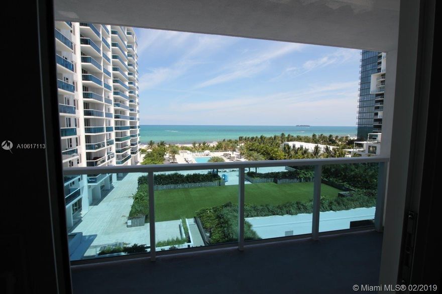 Direct Oceanfront! Large balcony overlooking the beautiful pool and ocean. Great studio with full size kitchen. South Beach's largest oceanfront premier resort. ONE HOTEL is part of the complex with new restaurants by Tom Colicchio and STK. Walk to W Hotel, Lincoln Road. Shop and dine right on the property-Beach Craft, STK, Big Drop NYC and more. 3 oceanfront pools, Jacuzzi, beverage services, 24hr security, valet parking. Fully furnished. 24 hr notice .
