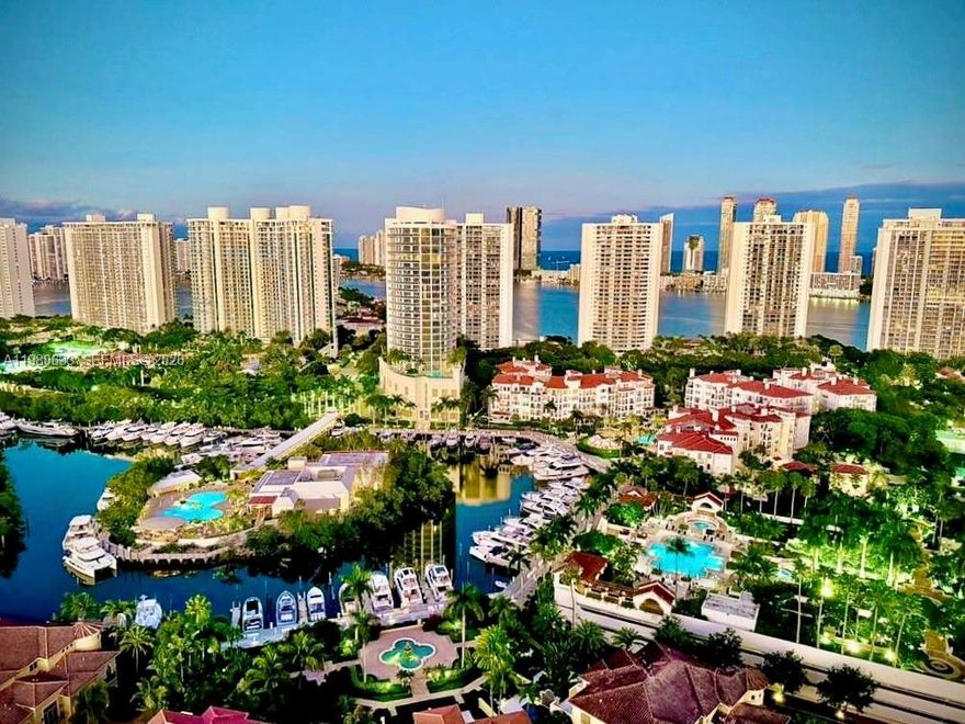 Experience elevated coastal living in this stunning high-floor residence at the exclusive Williams Island. This true 2-bed/2-bath home rises above the Intracoastal, offering breathtaking unobstructed water views from the 29th floor and a serene ambiance filled with natural light.  Recently refreshed with new paint and popcorn ceiling removed, the interiors feel bright, modern, and move-in ready. The elegant split-bedroom layout features a spacious balcony perfect for sunset dining, generous closets, and an open living/dining area designed for stylish entertaining. Located in the prestigious 1000 Building, residents enjoy a world-class lifestyle with access to a full-service spa, state-of-the-art fitness center, 16 tennis courts, marina, gourmet restaurants, scenic walking paths, dog park, courtesy shuttle, and 24-hour security — all just minutes from Aventura Mall, pristine beaches, and Miami’s finest dining.