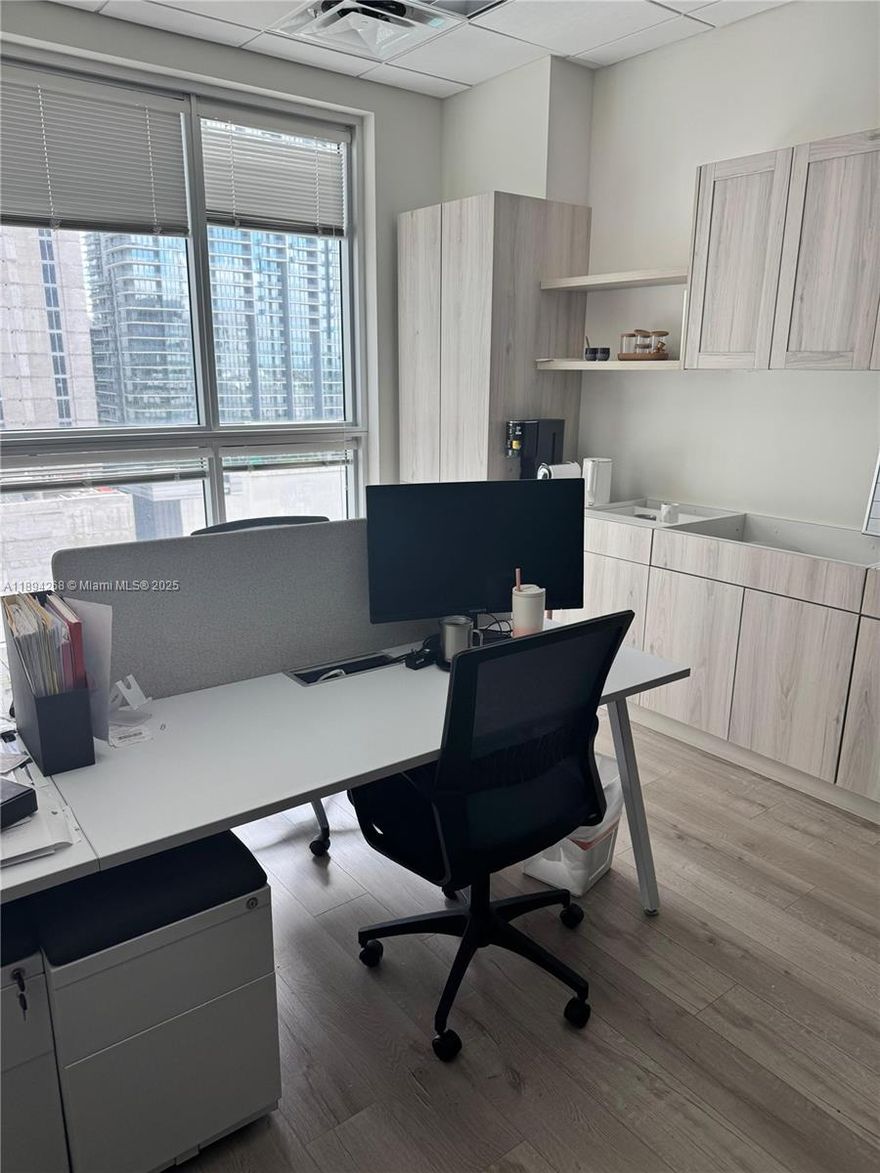 Office Class A Building. Located in the heart of Brickell Avenue, recognized as the largest international financial district in the US south of New York City. Furnished. bright and ample 609 Square Feet Office office for rent. Ready to move in at Latitude One. Utilities included on Maintenance Fee (electric, internet). Walking distance to Brickell City Center, Restaurants, Banks and More. Easy access to I-95 and Downtown Miami. Easy to Show.