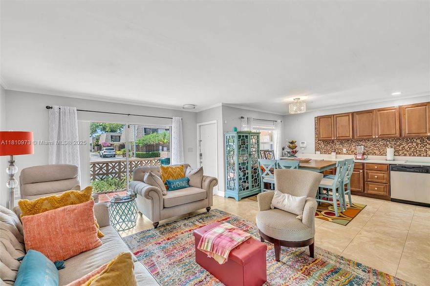 Welcome to this beautifully renovated 2-bed, 2-bath villa in the tranquil 55+ community of Oakbrook Village. This immaculate, light-filled home features stylish tile flooring throughout, an open layout, and a modern kitchen with quartz countertops, newer cabinets, stainless steel appliances and some hurricane impact windows. Both bathrooms have been tastefully updated with sleek finishes. Enjoy added space in the charming atrium/sunroom. Includes a laundry room with full-size washer/dryer. Quick walk to the pool, tennis court, gym, game room and more. Conveniently located near shopping, dining, and highway access. A must-see—schedule your showing today!