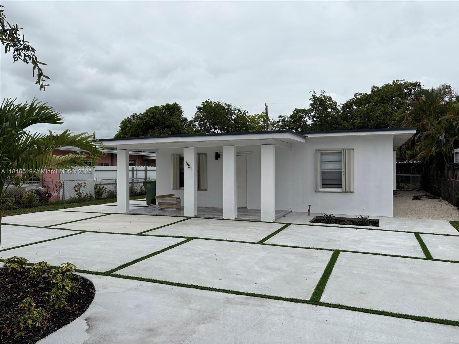 BRIGHT AND SPACIOUS 3 BEDROOMS 2 FULL BATHS SINGLE FAMILY HOME IN THE WELL-ESTABLISHED AREA OF EAST HIALEAH . FEATURING A MORDAN NEW KITCHEN , TILES FLOORS THROUGHT, NEW A/C AND A ELEAGENT MODERN DRIVEWAY ,LARGE BACK YARD AND PATIO.CALL SCHEDULE YOUR SHOWING TODAY.