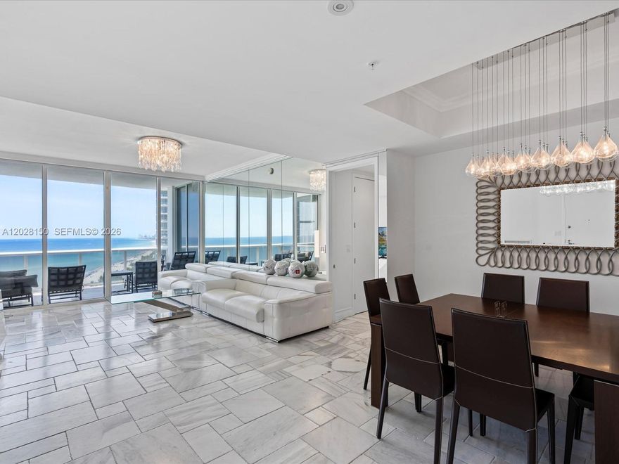 Welcome to Sunny Isles Beach - Florida's Riviera. Stunning Oceanfront Residence at Trump Palace. This remodeled 2 bed 2.5 bath unit boasts top of the line finishes, floor to ceiling windows, terrace overlooking ocean and pool. Trump Palace offers prime oceanfront living full of amenities such as beach and pool service, spa, fitness center, tennis courts, restaurant, full access to Trump International hotel, valet parking and much more. Conveniently located within walking distance to shops, restaurants, and places of worship.