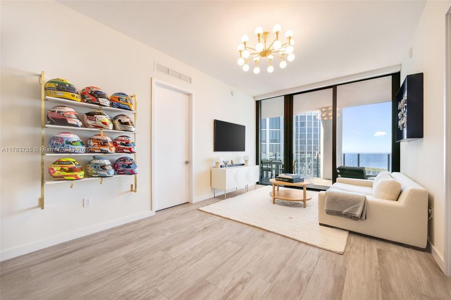 Live an unparalleled lifestyle in the coveted "o2" line at the Club Residences at Park Grove. Enjoy captivating city & sunset views from this stunning high-floor residence. Light-filled living spaces feature walls of glass, 10’ ceilings & an expansive terrace for outdoor living & dining. A split floor plan offers 2BR/2BA + den. The finest fixtures & finishes throughout - including a European-style kitchen w/marble countertops and Sub-Zero & Wolf appliances. Park Grove offers 5 acres of lushly landscaped gardens, 24/7 concierge, private cinema, children’s play areas, a whole-body fitness center/spa and a rooftop pool (Club Residence access only) with spectacular bay views. Walk to the Grove village boutiques, cafes and bayfront parks & marinas.