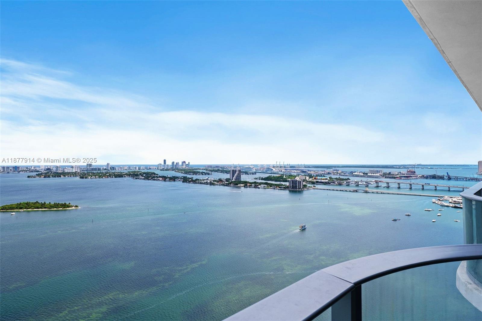 Brand-new 1 Bedroom + Den on the 34th floor with breathtaking views of Biscayne Bay, the ocean, and Miami’s skyline. With floor-to-ceiling glass, an open layout, and natural light, it delivers a modern, inviting living experience. The den is ideal for a home office, guest room, or lounge. Edgewater's newest luxury development, designed for resort-style living. Amenities include sunrise and sunset pools, sports marina, tennis, padel, & basketball courts, gym, spa, children’s splash park, dog park, theater, and lush gardens. Perfectly located in Edgewater, minutes from the Design District, Wynwood, Midtown, Brickell, Miami Beach, and Miami International Airport, this residence combines stunning views, world-class amenities, and a premier location for the best of Miami living.