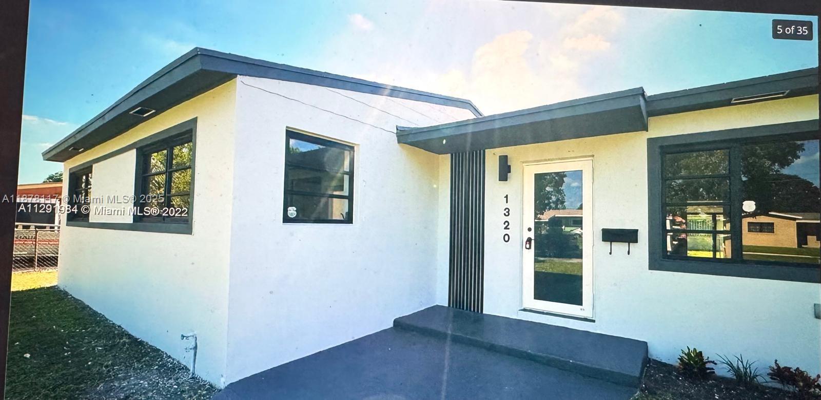 Fully updated 4 bedrooms and 2 bathrooms house centrally located .Very closed to main highways I95,Turnpike,Palmetto and 8 miles from the beaches .This property features an open and spacious floorpan . AC unit is from 2018 . It has a huge backyard for entertainment . Call listing agent .