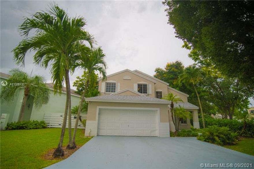 Look no further! Come see this beautiful 2 story home in the highly desirable quiet neighborhood of Country Walk. This home is located on a cul-de-sac that grants additional privacy. The property is a equipped with a new roof, air conditioning, and water heater. Large 2 car garage located on a 4725 square foot lot. This community offers a secure environment with complete security and incredible amenities, including a new and updated pool, tennis court, basketball court, playground, and party clubhouse. Also, plenty of great schools near by. Perfect for families to enjoy all the great amenities of Country Walk!