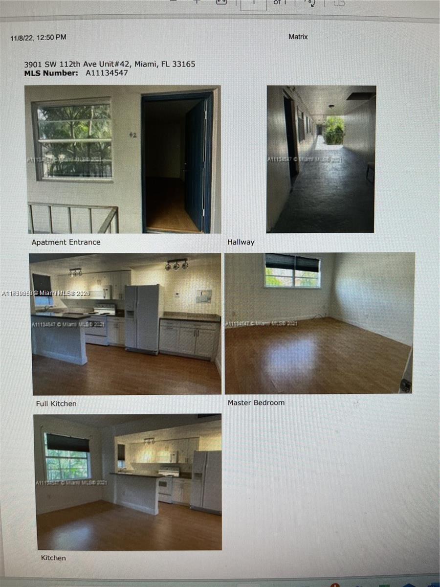 Rental Property at 3901 Sw 112th Ave 42, Miami, Broward County, Florida - Bedrooms: 1 
Bathrooms: 1  - $1,900 MO.