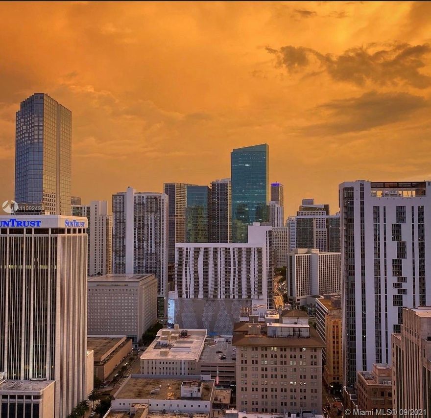 Amazing 2 bed 2 bath enclosed bedroom with balcony skyline view.  Cable , water , internet, included . Washer/Dryer , A/C In-Line Water , Blackout Roller Blinds Floor to Ceiling ,Three Panel, Polished Concrete Floors, High Ceilings, Floor to Ceiling Impact Windows, Private Terrace, Full Baths, European Cabinetry, Stainless Steel Appliances. Building has Rooftop Gym, Rooftop Pool, Spa, Club Room, and additional Lap Pool on ground level. Parking across the street.