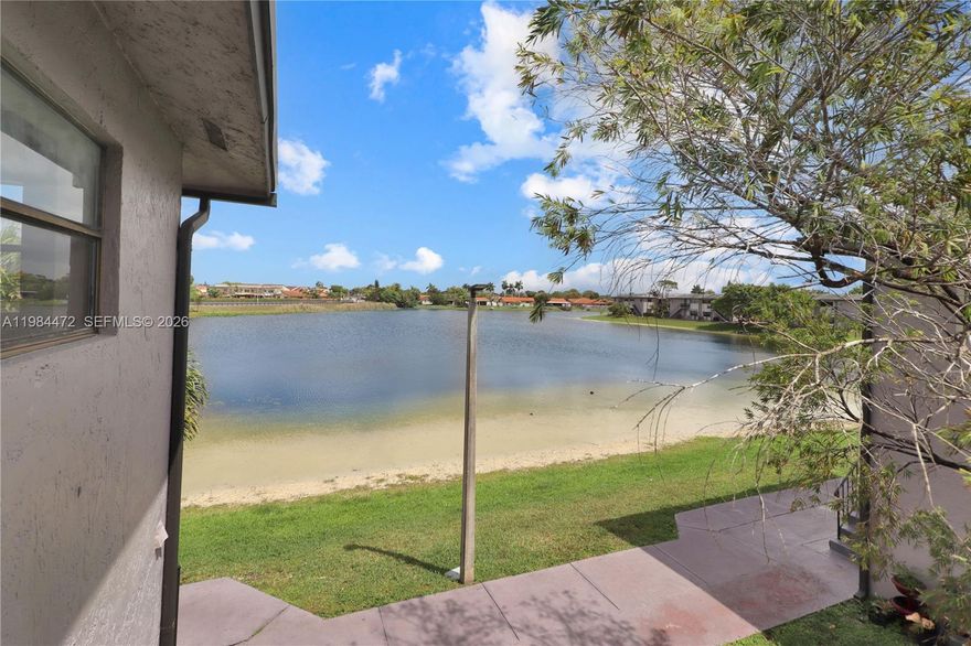 R
are opportunity to own a waterfront 2-bedroom, 2-bath condo in Playa Lago with direct lake views. Enjoy peaceful water views from your living space in one of the community’s best locations. Bright and well-maintained unit with in-unit washer/dryer, spacious layout, and low monthly HOA. Excellent for primary residence or investment. Conveniently located near shopping, dining, FIU, and major expressways. Move-in ready and competitively priced for today’s market. Best-priced lake-view unit currently available in Playa Lago.