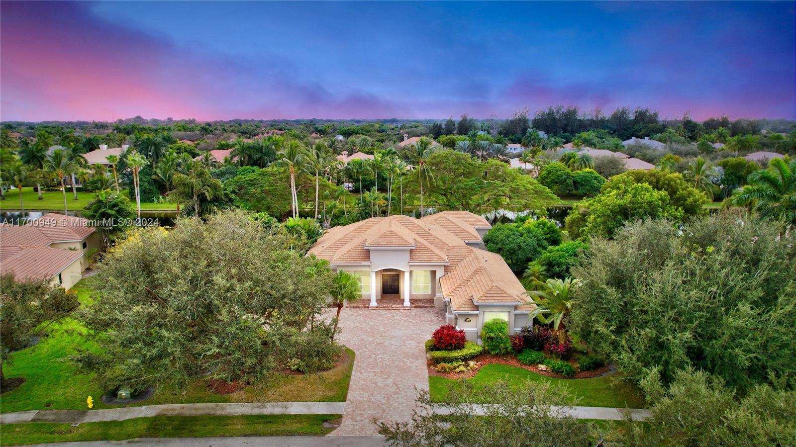 Perfect blend of Luxury & Functionality! This very private & Fully remodeled 5 bed + office / 4.5 bath Estate spans 3,960 sqft & sits on one of the Largest lots in the exclusive gated community of Stonebrook Estates. This is the one-story home you have been waiting for featuring an amazing layout with open & integrated areas perfect for entertaining. No expense spared on all tasteful upgrades including: New kitchen with top of the line Dacor appliances, accent stone countertops & LED lighting, contemporary porcelain floors, completely renovated bathrooms, and freshly painted in & out. Other highlights: high ceilings, impact windows and 2021 roof. This serene backyard was designed with relaxation in mind featuring an outdoor summer kitchen, heated pool with cascade & covered seating areas.