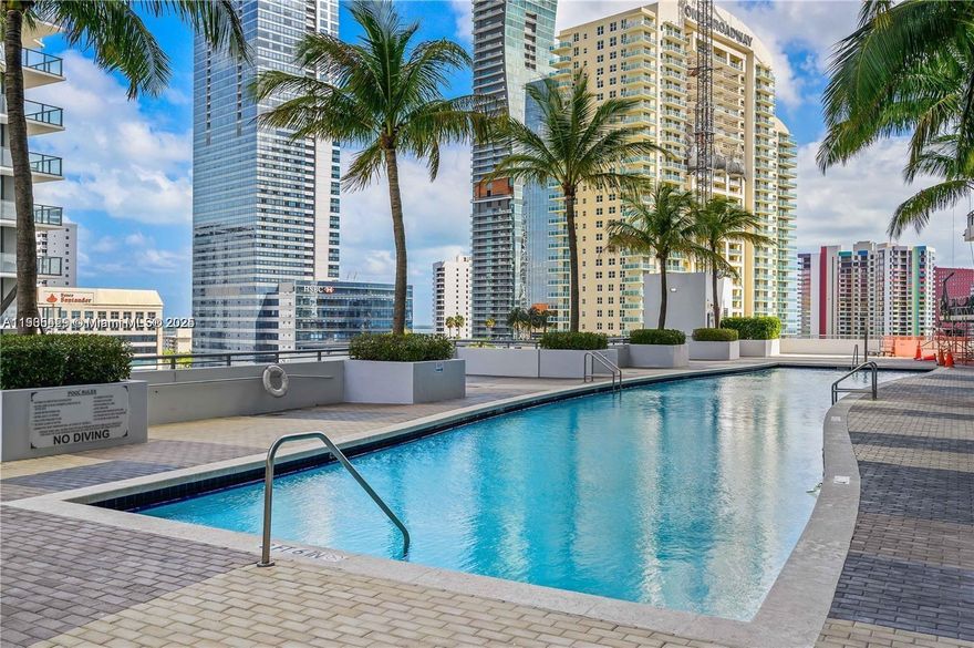 Fantastic Miami location in desirable Brickell area. This dramatic two-story corner residence, a highly sought-after "01" line, offers breathtaking views. This seldom available line is special. It's roomy and light filled - one of the best that the infinity building has to offer. You'll love the wonderful feeling, the layout and balcony areas. Ready to move in! Dramatic 34th floor with two large, stacked corner balconies offer incredible outdoor space. Enjoy the peace of mind that comes with a home carefully maintained by its owner. A very nice den or 3rd bedroom is easily possible to create. With a window/door. There is a full bathroom on the 1st level..adjacent to this area. The flooring is beautiful both upstairs and downstairs. Only 7 miles to the Miami Intl Airport. Flexible rental availability, 30 days to rent out. Miami's Brickell area is hot!