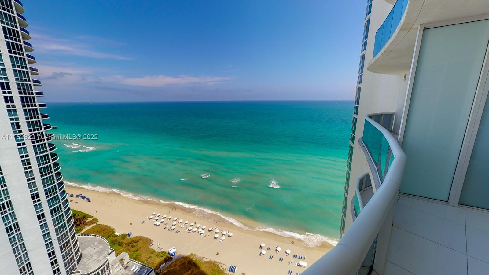 Spectacular residence with ocean views, featuring 10' ceilings, floor to ceiling impact windows, oversized balcony. Building amenities include state of the art fitness center, clubroom, yoga room, health spa, heated pool, On-site restaurant in the tower with room service, 24-hour valet, etc. Over 2000 sq ft ocean views, e bed/ 3baths, completely furnished, fully finished closets, very modern design, European kitchen with ocean views, Window treatments throughout the residence. Best location in Sunny isle, across from parks, restaurants and only 3 min from Bal Harbour shops and 5 min from Aventura mall, 15min from Miami Beach, centrally located. Minimum 6 months rental.Available from 3/1/2022 up to 11/15/2022.