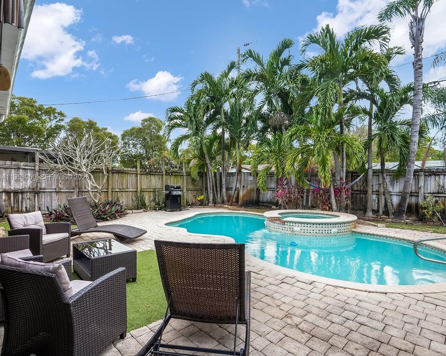 Experience the Florida lifestyle in this beautiful 3-bedroom, 2-bath pool home in this highly sought-after Hollywood neighborhood. Step into your private backyard retreat featuring a heated, resort-style pool with new plumbing and a new pool heater, ideal for year-round enjoyment. Recent upgrades include a new A/C, new hot water heater, Nest thermostat, and a 2019 roof, offering peace of mind and efficiency. The home is equipped with impact windows and impact sliding glass doors, providing enhanced safety, energy efficiency, and natural light throughout. Currently tenant-occupied as a long-term rental and previously operated as a highly successful short-term rental, offering proven income history and multiple use possibilities. Ideally located just minutes from the Hard Rock Guitar Hotel, Hollywood Beach, shopping, dining, and major highways, with the YMCA directly across the street. Don’t miss this versatile opportunity in one of Hollywood’s most desirable neighborhoods.