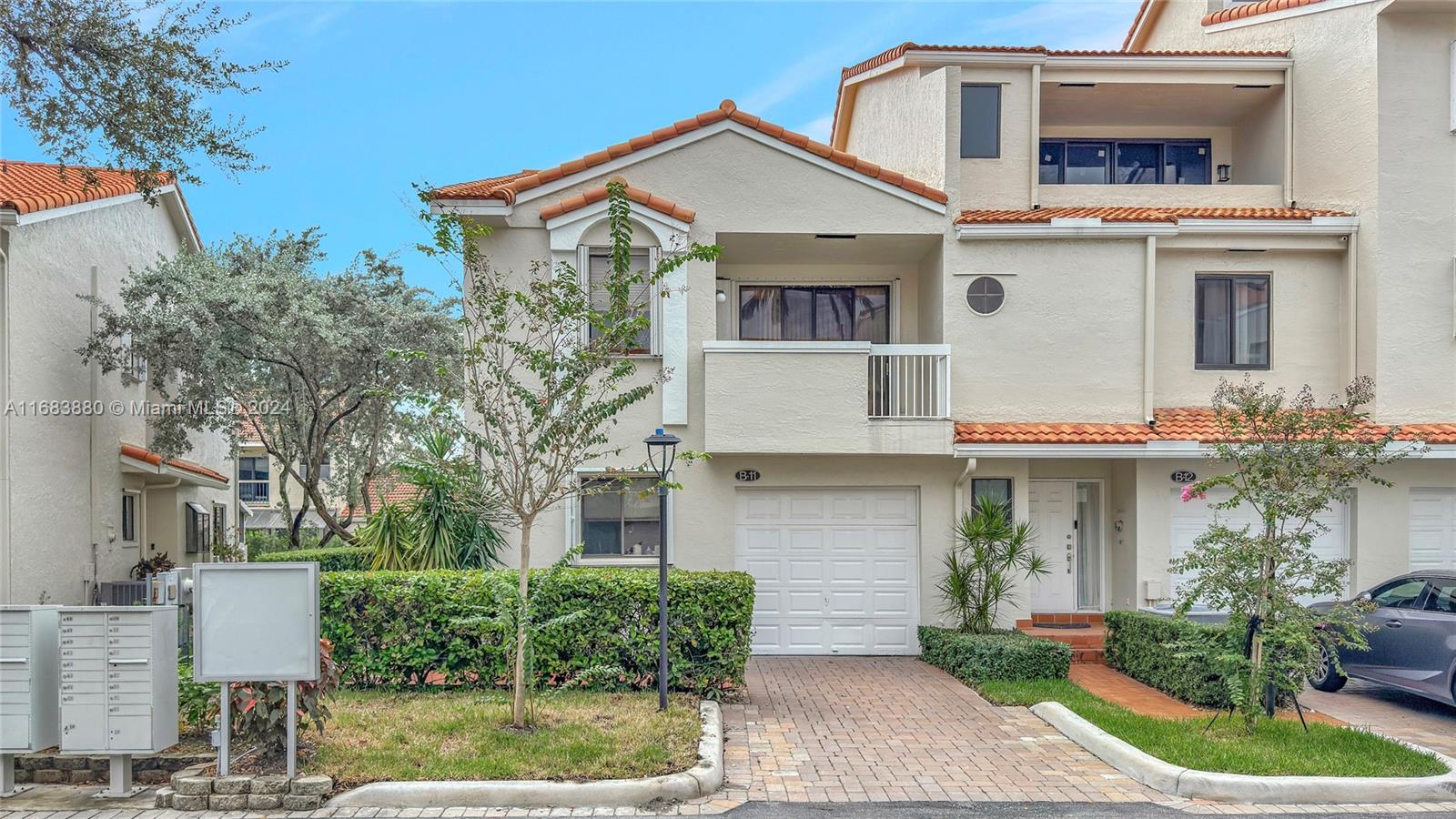 Charming and unique, large 2 story home in the heart of Aventura. Walk to the shops and restaurants in the City of Excellence as well as the world famous Aventura Mall. Beautiful and serene views from each of the 2 balconies. Large primary suite with vaulted ceilings. Originally a 4 bedroom townhouse; bedroom downstairs was used to expand and enlarge kitchen. The garage has NOT been converted so plenty of amazing storage in this large townhouse. Community pool and guest parking is available. Please allow 24 hour notice to show. Lowest priced in the community. Roof was redone 5 years ago.
HOA includes: landscaping/Lawn Maintenance/ Pest Control/Trash removal, Security, Parking, Pool Service, Roof Repairs.