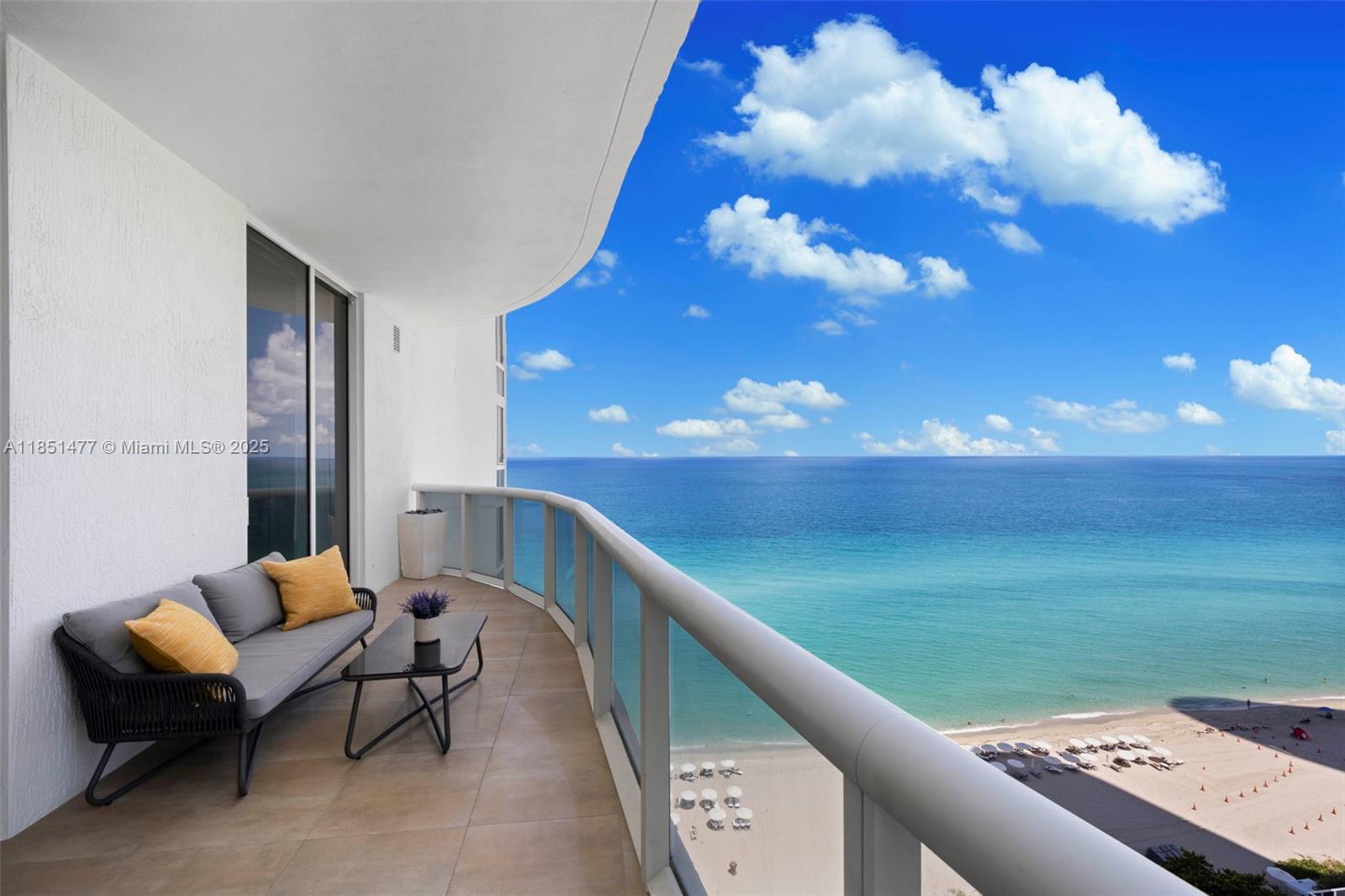 Available December 14 2025 until May 15 2026. Beautiful 3 bedrooms, 3.5 bathrooms unit in exclusive and prestigious Sunny Isles Beach over 1,900 SqFt of spacious living area with direct ocean views from every bedroom, this line features 2 large balconies, south and north with impressive views of the Atlantic Ocean. Building amenities include 2 lap pools, spa, sauna, ocean view fitness center, bar, restaurant with ocean front terrace, 24 hour Front desk service and complementary Valet parking. License Number- STR-02078. Minimum 1 month rent. All upfront, security deposit, exit cleaning fee.