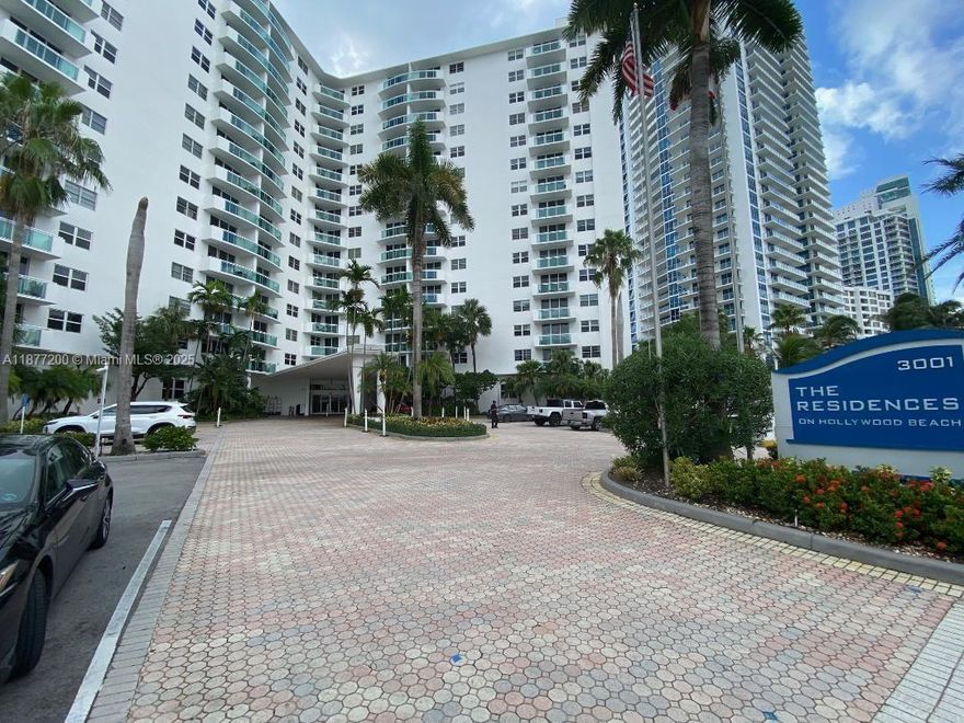 Just within steps of the ocean. This fantastic 1 bedroom / 1 bathroom apartment is freshly painted with new tile installed. Unit located on 8th floor at Residences on Hollywood Beach condo. Available for annual rent start on 11.27.2025. This unfurnished unit offers a spacious floor plan, and the perfect place for your next home. The Residences condo offers Heated Pool, Outdoor Jacuzzi, BBQ's, Cabanas, Tiki Bar, Beach access, Sauna, Gym, Mini Market, Party Room, Business Center, 24-hour Security, 24-hour Valet. Hot and cold water, AC bill, cable and Internet included in rent. Common laundry in every floor. For showing appointment click on Showing Assist 24 hours in advance. L/A must accompany.