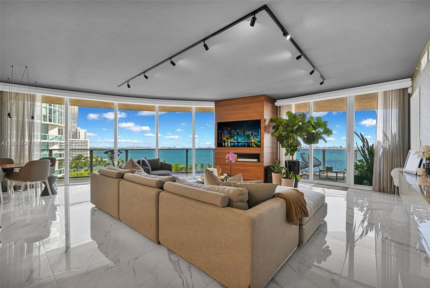 Experience luxury living in the heart of Edgewater! This stunning 3-bedroom, 4-bath residence spans 2,018 sq. ft. and showcases breathtaking ocean views from expansive balconies. Features include top-of-the-line appliances, custom cabinetry, designer wallpaper, and elegant finishes throughout. Enjoy the convenience of a private elevator entry and two parking spaces. Offered furnished or unfurnished, this home is move-in ready for the ultimate Edgewater lifestyle.