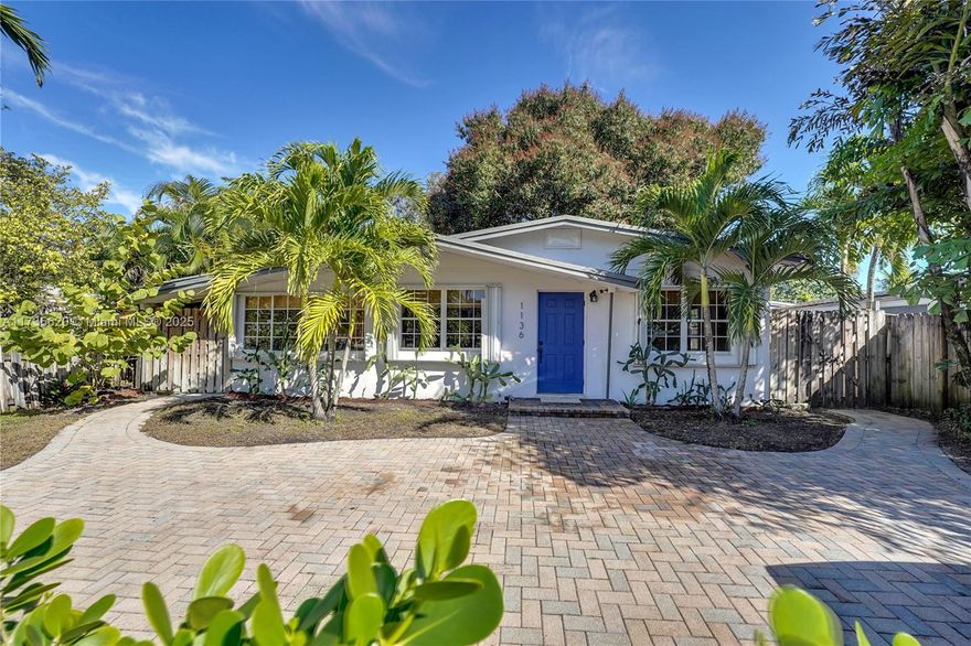 Charming 3-Bedroom, 1-Bathroom Home in the Heart of Fort Lauderdale!

This cozy, updated home offers the perfect blend of modern comfort and outdoor appeal. Featuring 3 bedrooms and a beautifully updated chef’s kitchen. This home is move-in ready. The brand-new solar panels ensure energy efficiency, while the large yard, complete with fruit trees, provides a serene outdoor space to enjoy. Beautiful original terrazzo floors add timeless charm throughout.

Prime Fort Lauderdale location, just minutes from stunning beaches, FLL airport and major highways. Additional features include hurricane shutters for peace of mind ! Whether you're looking to relax in your private oasis or explore the best of South Florida, this home offers it all.