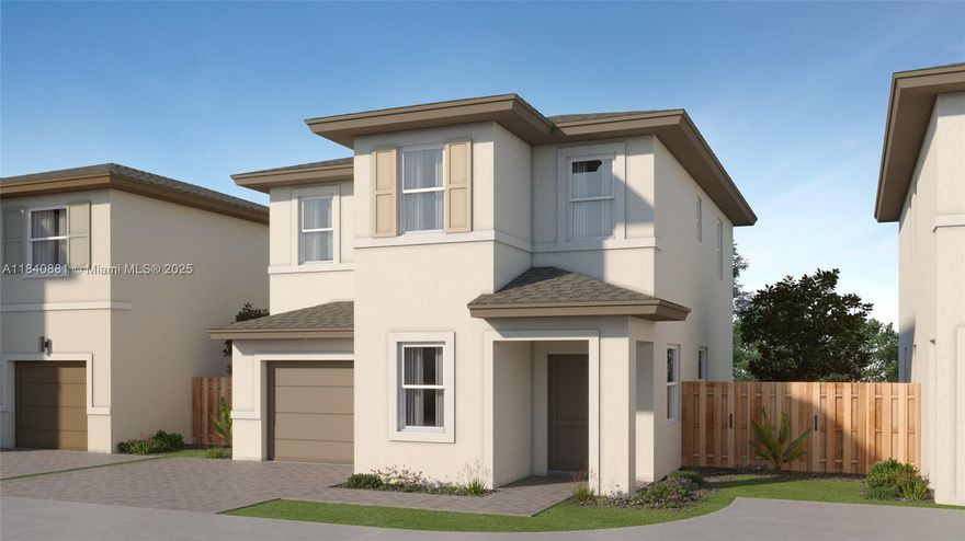 On the first floor of this new two-story home is a sprawling Great Room ideal for modern entertainment and gatherings. It melds seamlessly into a multifunctional kitchen with a center island and a rear patio for outdoor moments. Located upstairs are all three bedrooms in the home to grant residents maximum privacy. The owner’s suite enjoys an adjoining bathroom and a large walk-in closet for elevated comfort.
Prices, dimensions and features may vary and are subject to change. Photos are for illustrative purposes only.
