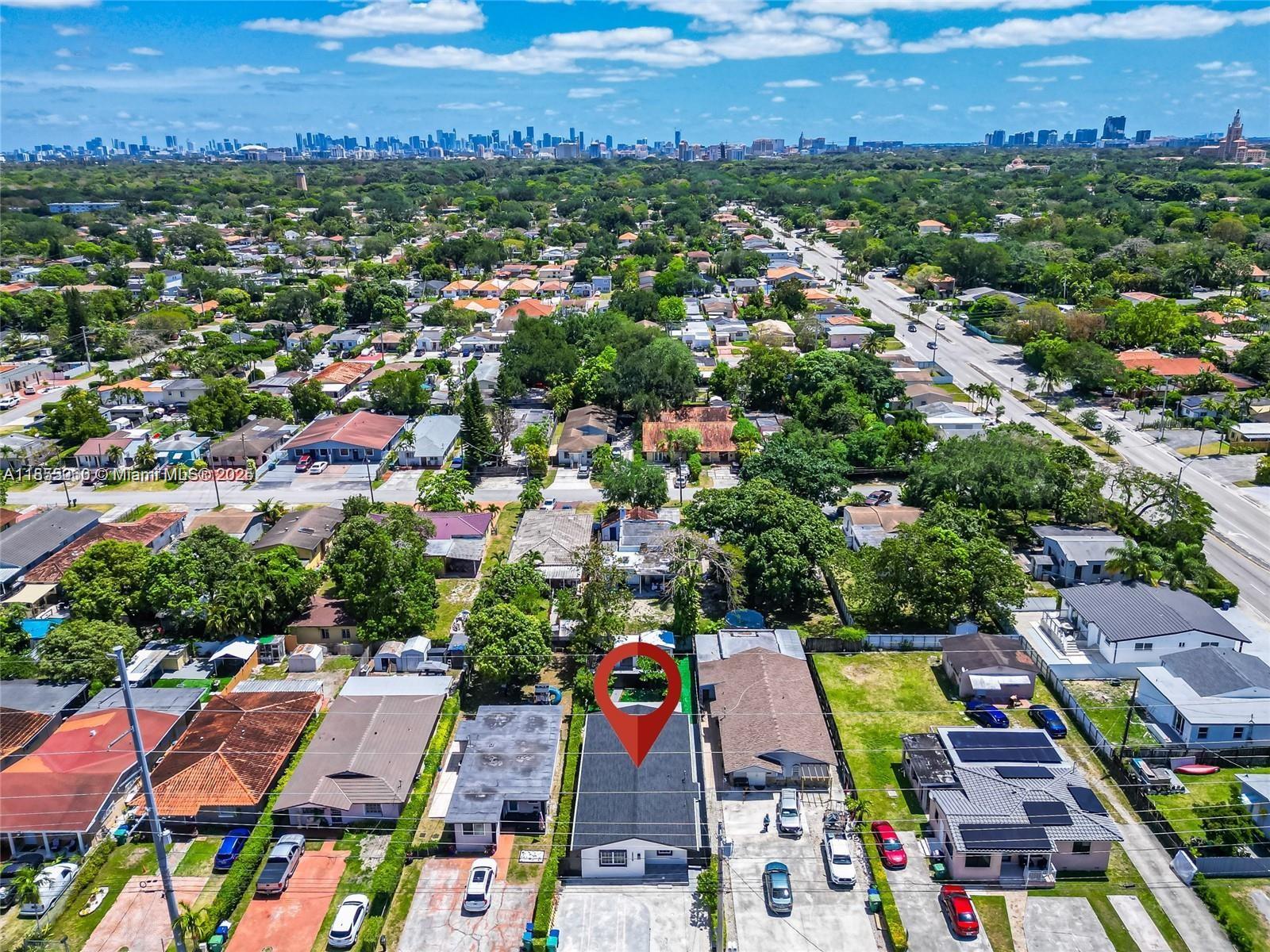 Two parking spaces in the front, right hand side of the duplex with private backyard and gazebo. Nestled in the desirable area between Schenley Park, Coral Gables, and West Miami. This 2/2 unit is located in a front of a duplex. Washer and dryer in the unit for convenience, the water is included. The unit in the back of the duplex is for rent as well.