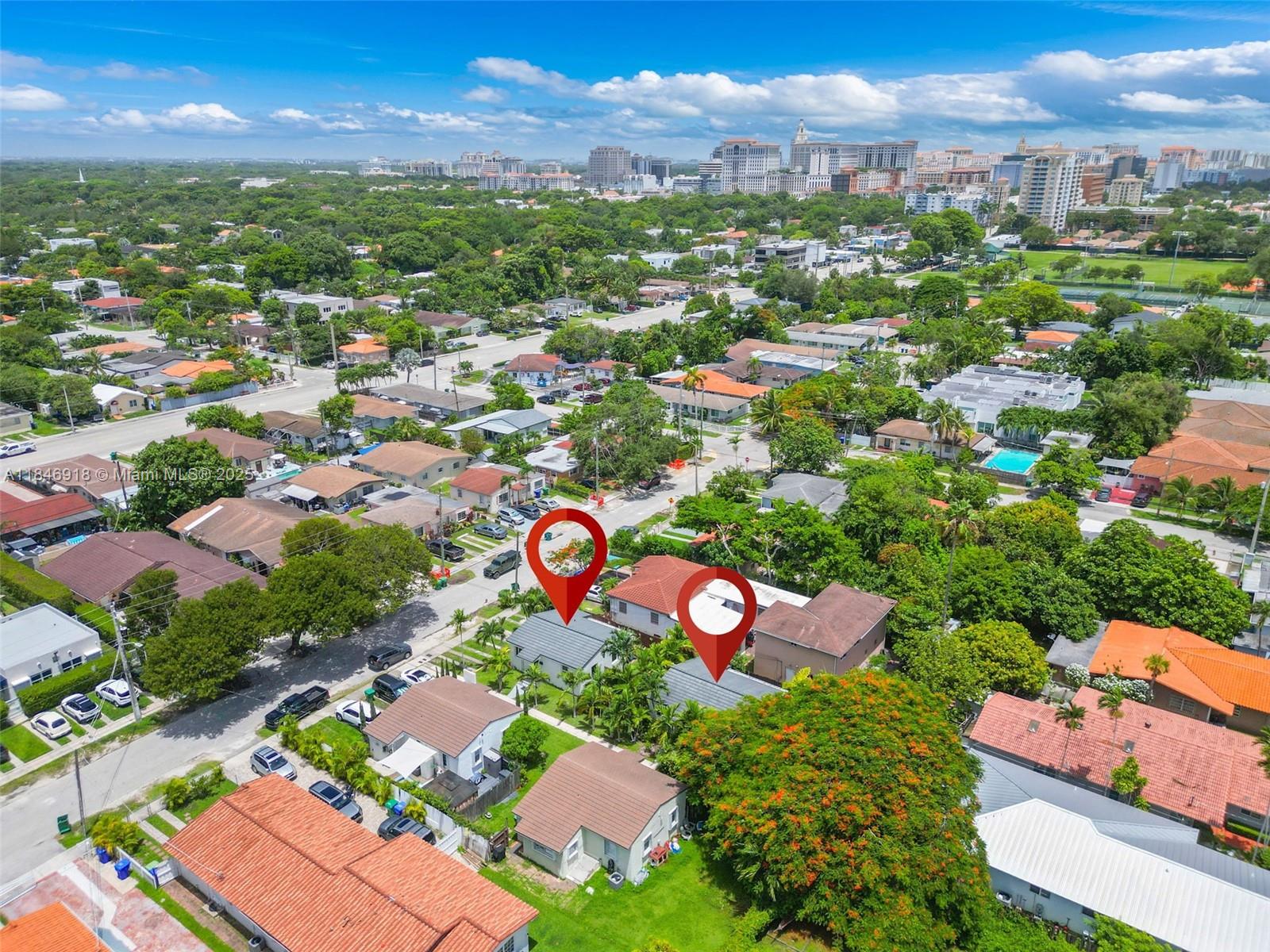 RARE FIND NEAR CORAL GABLES, MERRICK PARK, MIRACLE MILE, COCONUT GROVE, UNIVERSITY OF MIAMI!
2 SINGLE FAMILY HOMES ON ONE LARGE LOT! DON'T MISS THIS INCREDIBLE INVESTMENT OPPORTUNITY IN THE HEART OF MIAMI! THIS PROPERTY FEATURES TWO DETACHED 2-BEDROOM, 1-BATH SINGLE-FAMILY HOMES, EACH WITH THEIR OWN PRIVATE ENTRANCES, PARKING SPACES, AND BACK YARDS. IMPACT WINDOWS, PERFECT FOR MULTI-GENERATIONAL LIVING, RENTAL INCOME, OR AIRBNB POTENTIAL. IDEALLY LOCATED JUST MINUTES FROM COCONUT GROVE, CORAL GABLES, DOWNTOWN MIAMI, AND MAJOR EXPRESSWAYS. BOTH UNITS OFFER SPACIOUS LAYOUTS WITH PLENTY OF NATURAL LIGHT AND CHARM. ZONED FOR MULTIFAMILY USE – ENDLESS POSSIBILITIES FOR OWNER-OCCUPANTS OR INVESTORS! LIVE IN ONE AND RENT THE OTHER, OR LEASE BOTH FOR STRONG RETURNS IN A HIGH-DEMAND AREA. NO HOA!