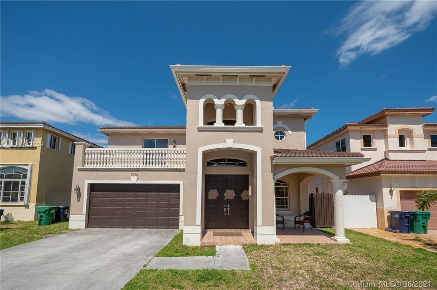 This beautiful home is ready for a new family! The layout is perfect with a airy flow throughout. The entry features large vaulted ceilings with amazing light coming in through all the windows. The kitchen is large enough to fit all the chefs in the family. The formal dining room will accommodate all of your guests for beautiful holiday parties. One full bedroom and bathroom on the first floor is great for elderly family. Spacious kitchen with a breakfast nook. Stairs lead up to an open loft that can be converted into a fifth bedroom with ease. Large double doors greet you to a master bedroom with a private balcony. The bedroom has a walk in closet that could make a celebrity blush. Do not wait to see this stunning home. Will not last. Call today to set up a private showing.