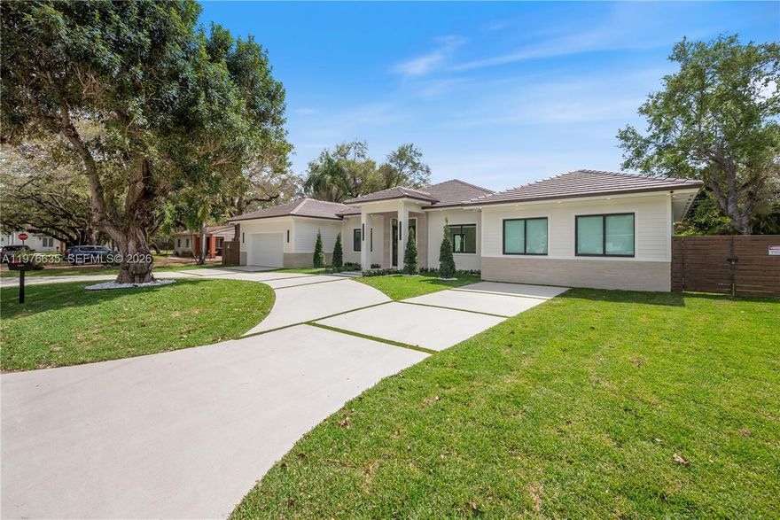 Welcome to this stunning new construction home in the desirable South Miami/Glenvar Heights neighborhood. Designed with exceptional attention to detail, this spacious 4-bedroom, 4.5-bath residence offers modern luxury, thoughtful design, and high-end finishes throughout.

No detail has been spared. The home features custom cabinetry, impact glass windows and doors, a built-in sound system, beautifully curated interiors, a custom kitchen with Monogram appliances, and a sun-drenched saltwater pool. The spacious floor plan includes a dream-worthy primary suite with an oversized walk-in closet and a luxurious spa-inspired bathroom. All bedrooms are en-suite, providing comfort and privacy for family and guests.

Additional highlights include a designer laundry room and a two-car garage equipped with an electric charging outlet, ready for your electric vehicle.

Step outside to a generous backyard designed for entertaining, complete with a new saltwater pool and a covered terrace with a built-in BBQ area — perfect for enjoying South Florida living year-round.

Ideally located in the South Miami/Glenvar Heights area, the home is close to top hospitals, excellent public and private schools, just minutes from Coral Gables, and offers convenient access to major highways.