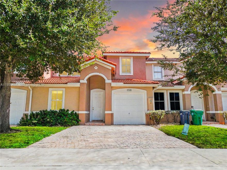 Stunning 4-bedroom and 3 full bathrooms townhouse located in the highly sought-after gated community of Riverside. Features one bedroom and a full bathroom downstairs, bright and spacious living and dining areas with large patio doors, and a kitchen with ample counter space and plenty of cabinets for storage. Upstairs, the primary bedroom offers two closets and an en-suite bath with dual sinks. Enjoy a fenced backyard for privacy and relaxation, a one-car garage, and a driveway for multiple vehicles. The low HOA includes access to a private community pool, clubhouse, park, and playground. Perfectly located north of Homestead (close to Miami), near the Florida Turnpike, US-1, shops, restaurants, and entertainment venues. Enjoy an immersive 3D virtual tour. May the Force be with you!