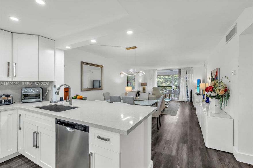 This is a must see, Fantastic opportunity in this Totally renovated 2 bed 2 bath oversized Condo. The moment you enter you will see the updated stylish modern look . Stunning quartz waterfall countertop, with square sink and gooseneck faucet ,new white kitchen cabinets , new appliances , textured modern flooring additional cupboard and closet space, new AC new HWtank ,new washer and dryer just about everything here is new and updated.This fresh and bright home has an oversized terrace for all day relaxing with lucious garden view ,or enjoy all the great amenties including pickleball,tennis, Billiards or many other great activities and clubs.Centrally located  with Fine Dining and Quality shopping all close by. Association says 45000$ income needed 710 credit score and 20% Down Rentals allowed after 1 year