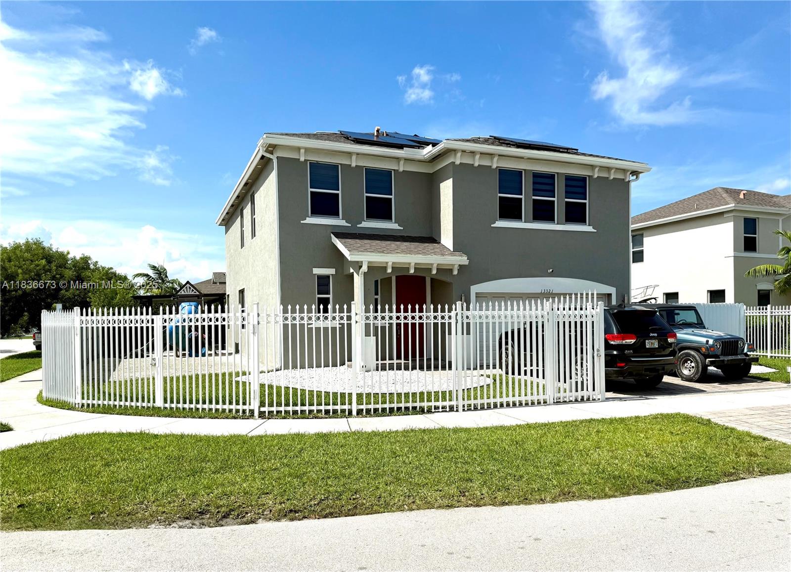 BEAUTIFUL 5BD/3.5BA MULTI-GENERATIONAL HOME INCLUDES KITCHENETTE PERFECT FOR IN-LAWS OR EXTENDED FAMILY. NO HOA!! FEATURES A SPACIOUS SPLIT LAYOUT WITH PLENTY OF ROOM FOR EVERYONE, IDEAL FOR ENTERTAINING. ENJOY A SPARKLING POOL WITH HEATER, FULLY GATED LOT FOR PRIVACY AND SECURITY, SOLAR PANELS, AND A 2-CAR GARAGE. EXTRA-WIDE SIDE YARDS PROVIDE AMPLE SPACE TO PARK AN RV, BOAT, OR TRUCK ON BOTH SIDES. A RARE FIND THAT COMBINES COMFORT, AND FLEXIBILTY FOR ANY LIFESTYLE.