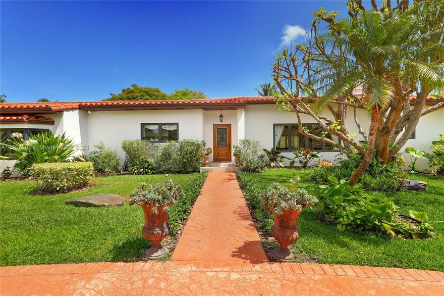 This Pinecrest home has it all! The distinguished character and charm of old Miami has been carefully and tastefully preserved with a more recent renovation. The home is nestled on almost an acre, studded with many different tropical fruit trees and mature vegetation which has been carefully planned out. Large impact resistant doors and windows in every room, a large swimming pool and luxurious vegetation to the rear and a magnificent garden to the front! Hard to find a home in which every room gracefully embraces the outdoors as this one does. High ceilings throughout, natural light abounds! Spacious bedrooms and beautifully designed bathrooms, formal living and dining and massive family room & den! Wonderful flow & room for expansion if desired.
All new plumbing and electrical systems.