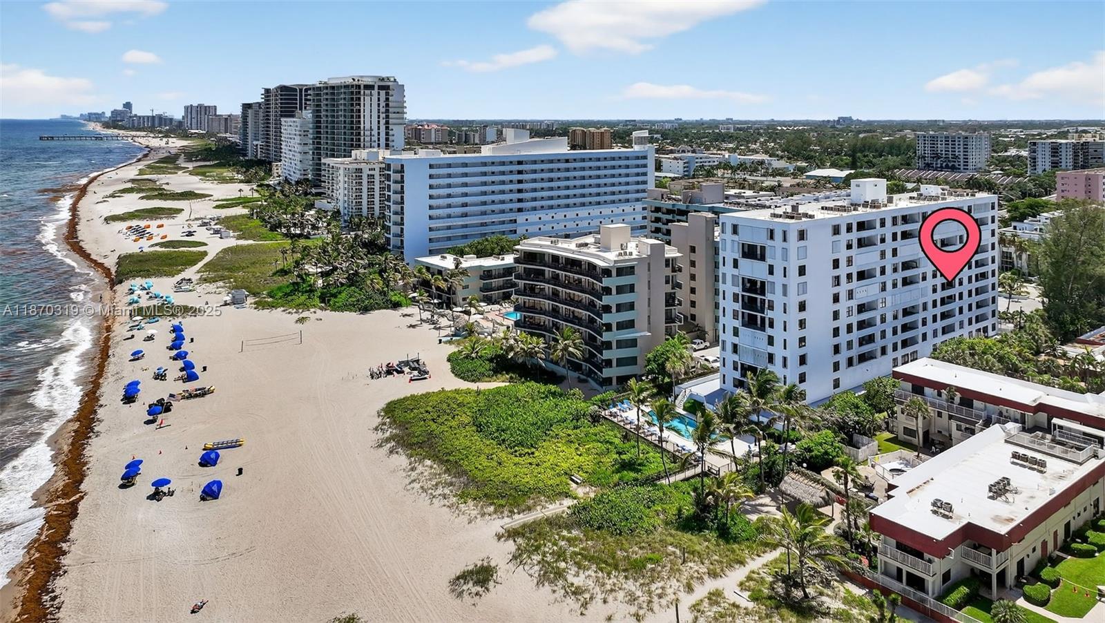 Large, remodeled condo with great ocean views on the sand in Pompano Beach. Remodeled kitchen with granite & stainless-steel appliances. Complete hurricane impact windows & doors. Bedrooms are spacious & comfortable. Both bathrooms with granite countertops. Two balconies north & south. Washer & dryer in unit. Recent A/C. The 1500 Ocean Club condominium is a 10-story oceanfront boutique building on the sand where you step right out the back door and right onto the beach. Amenities include a heated swimming pool overlooking the ocean, a fitness room with hot tub & sauna, a billiard room, & clubhouse room. Pet friendly building (under 20 lbs). This building has its 40-year certification, with a new roof & all assessments paid. Close to all shops, restaurants, golfing tennis, and pickle ball.