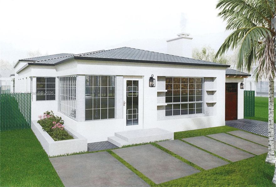 BUILT TO SUIT HOME FOR SALE come discuss with our Expert Real Estate Agents the business opportunity, financials, comparable sales, approved project , so you and your client make the best-informed decision to create value. FINANCING AVAILABLE. Stunning lot & project to build a luxury residence offering 4 bedrooms and 4 bathrooms with 4,080sf of refined living space. Thoughtfully designed with an open-concept layout, soaring ceilings, and expansive impact windows. The gourmet kitchen feature premium appliances, custom cabinetry, and a large island for entertaining. Each bedroom will include an en-suite bathroom, while the primary suite offers a spa-inspired retreat with elegant finishes and generous closet space. High-end materials, smart home features, and energy-efficient systems throughout provide modern comfort and long-term value. Oversized lot with pool and cabana. Quiet residential street with convenient access to major highways, dining, shopping. Ideal for end-users or investors seeking quality new construction. The architectural statement offers elegant design, expansive living areas, and premium finishes throughout. Ideal as a primary residence, second home, or long-term investment in a high-demand urban market. Location, privacy, and built to modern luxury standards. Architectural & Engineering project approved by the MiMo/Biscayne Bvd Historic District Board. Building permit application is next.