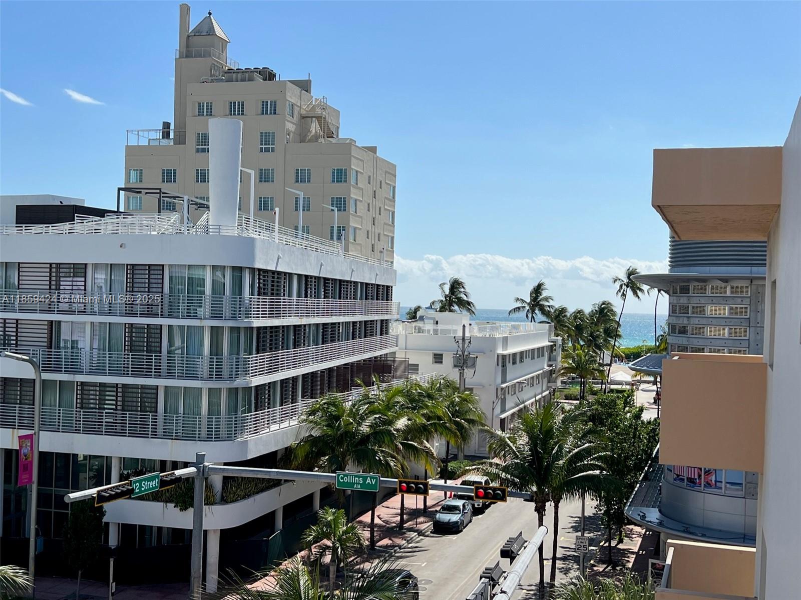 Beautiful 1 Bed, 1.5 Baths fully furnished, located right in South Beach! Recently updated with porcelain tiles, large terrace with city and partial ocean views. This building has an elevator and parking space. Just one block from the beach and walk distance to Lincoln Road, South of Beach and more.