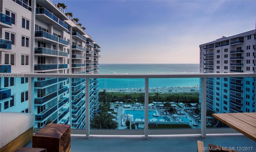 Stunning ocean views from every room! This unique turn key 3 bed/3 bath+den developer unit is the only non-PH residence w/Penthouse upgrades and furnishings by acclaimed designer,Debora Aguiar & Artefacto. Italkraft kitchen,Wolf & Subzero appliances & white oak flooring throughout. Hotel living; rooftop pool, bars & sand filled lounges. Private residential lobby,concierge & chauffeured Tesla. 600 linear ft of beachfront, 4 pools, 14,000sqft fitness center,Bamford Spa,full beach & pool service,valet & more