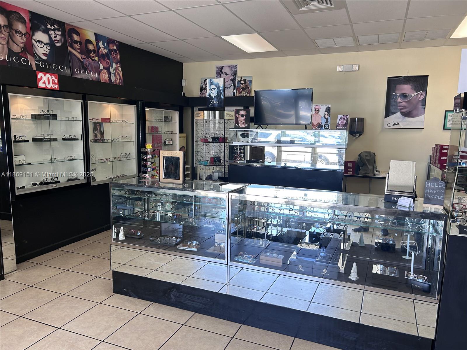 Profitable optical store for sale, established over 40 years in the same North Miami location. Situated in a busy anchor plaza with Winn Dixie and Foot Locker as neighbors, with no competing optical stores within 2 miles. Includes decades of patient records and data, ideal for CRM-driven marketing. Consistent sales, loyal customer base, reliable employees, and strong reputation make this an excellent opportunity for an optometrist, optician, or investor seeking a turnkey operation with growth potential.