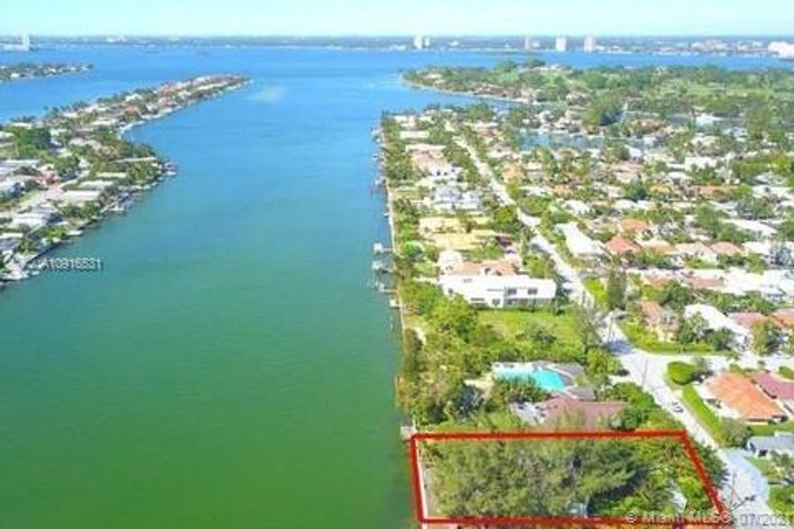 Only Cash offers with Prove of Funds. As-is Sale No contingency. Outside showing only. Hidden paradise. Hurry won't last. Waterfront Tropical Paradise. Stunning Sunset on the Bay. Swimming with wild dolphins in your backyard. Direct Ocean Access Boaters Dream. 75 ft of water. Cars Collectors Dream with dozens parking spots on 201 ft side. 15,076 sqft corner lot. 0.35 acre. Minutes walking to the white turtle nest ocean beach. Perfect Restoration or Development Project for New Mansion up to 10/12 thousands sqft. Built by European Architect very solid structure resisted to any Uracane since 1937. Main House 4/4 plus Guest House 1/1 3,650sqft. Prime Location of Miami Beach Fl. private Residents Club. Best schools. Sunset South West Exposure.