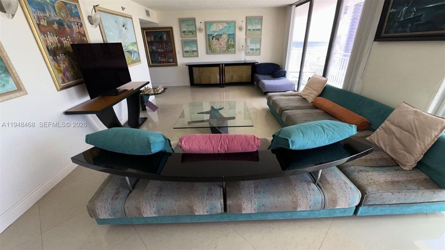 BREATHTAKING PANORAMIC OCEAN & CITY VIEWS.  CORNER UNIT WALK ACROSS THE STREET TO THE BEACH.  VERY SPACIOUS SPLIT FLOOR PLAN 3/3, 2 MASTER SUITES, 4 HEADED SHOWERS, JACUZI, STEAM SHOWER, WRAP AROUNG BALCONY.  WASHER/DRYER IN THE UNIT.  PORCELAIN AND MARBLE TILES, GRANIT & MARBLE COUNTER TOPS IN THE KITCHEN & BATHROOMS.  LARGE WALKIN CLOSETS, STORAGE ROOM RIGHT ADJACENT TO THE APARTMENT ENTRANCE IN HALLWAY.  AMENITIES:GYM, TENIS, GUARDED GATE, 24 HRS SECURITY IN THE LOBBY, GATED.  CLOSE TO MALLS, RESTAURANTS, PARKS, AND A+ SCHOOLS.